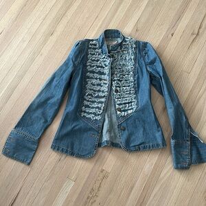 Sfera Structured Military Style Jean Jacket